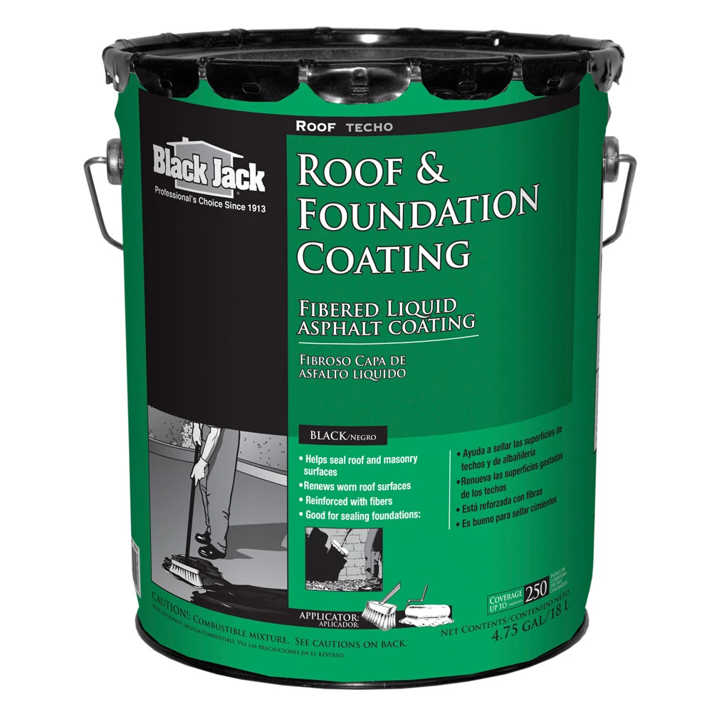 Black Jack Roof And Foundation Coating, 6125-9-30, 4.75 Gallon 3 Black Jack Roof And Foundation Coating, 6125-9-30, 4.75 Gallon