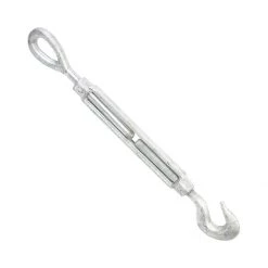 Koch Industries Hook and Eye Turnbuckle, Galvanized, 3/8 X 6, 103012