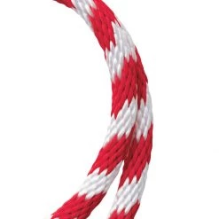Koch Industries Poly Solid Braid Red / White, 5/8 IN Diameter, 5142045, Bulk - Price Per Foot