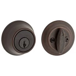 Kwikset 980 Single Cylinder Deadbolt With Smartkey, 99800-122, Venetian Bronze