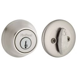 Kwikset 980 Single Cylinder Deadbolt With Smartkey, 99800-123, Satin Nickel