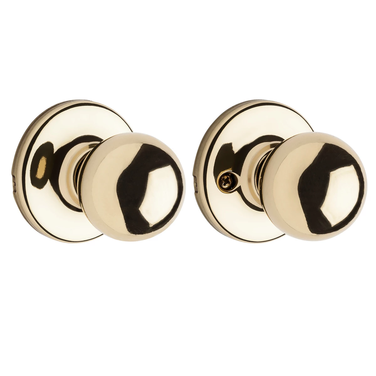 Kwikset Polo Hall / Closet Knob, 92001-516, Polished Brass 3 Kwikset Polo Hall / Closet Knob, 92001-516, Polished Brass