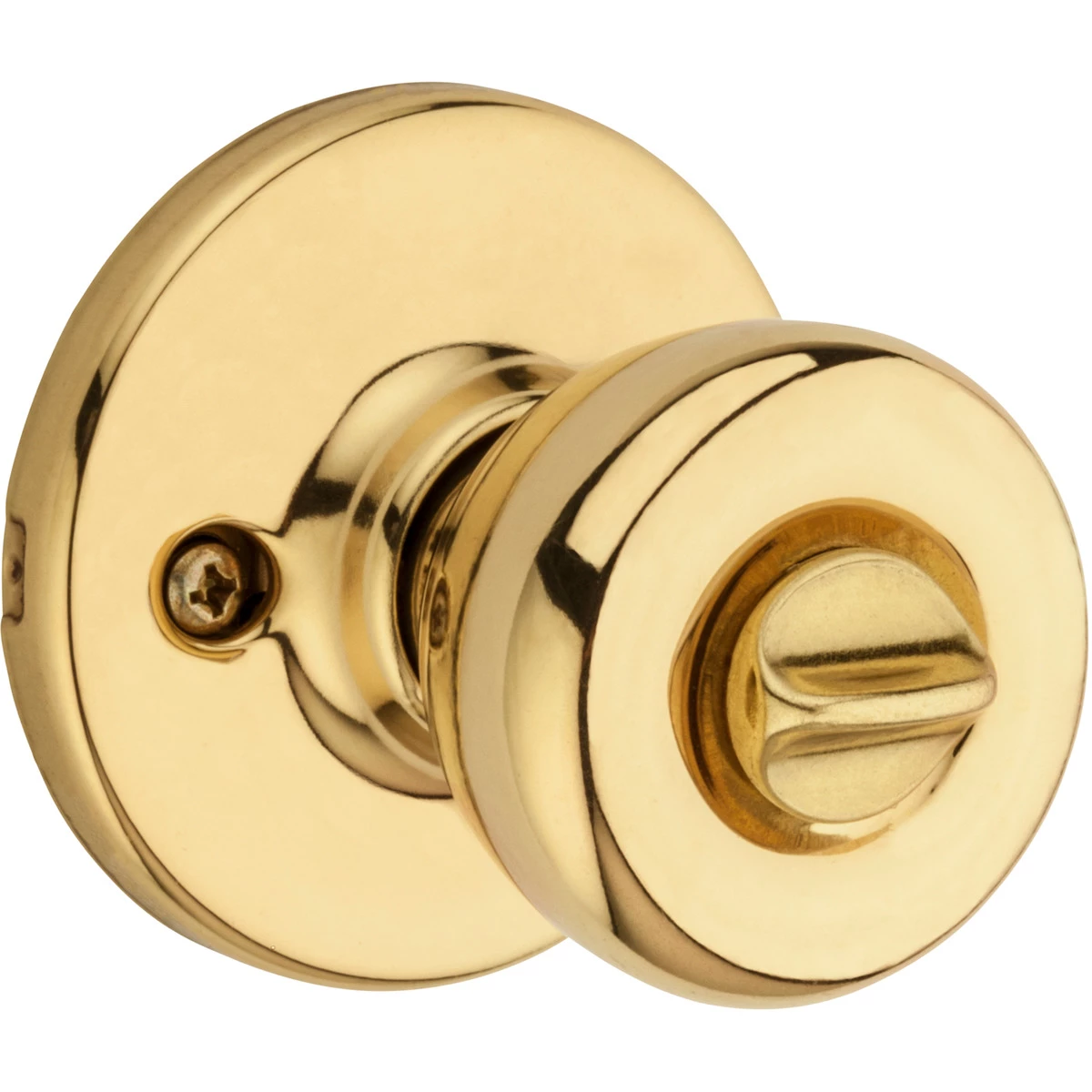 Kwikset Polo Bed / Bath Knob, 93001-873, Polished Brass 3 Kwikset Polo Bed / Bath Knob, 93001-873, Polished Brass
