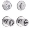 Kwikset 690 Polo Entry Knob Single Cylinder Deadbolt Combo, 96900-320, Satin Nickel 1 Kwikset 690 Polo Entry Knob Single Cylinder Deadbolt Combo, 96900-320, Satin Nickel -Home Improvement Sales Store sftp a s assets20200427000000683