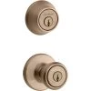 Kwikset 690 Tylo Keyed Entry Knob Single Cylinder Deadbolt Combo, 96900-254, Antique Brass -Home Improvement Sales Store sftp a s assets20200427000000686