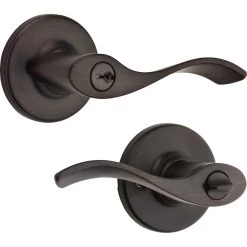 Kwikset Balboa Entry Lever, 94050-550, Venetian Bronze