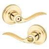 Kwikset Tustin Bed / Bath Lever, 97300-819, Polished Brass -Home Improvement Sales Store sftp a s assets20200427000000712
