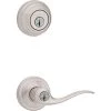 Kwikset 991 Tustin Entry Lever Single Cylinder Deadbolt Combo With Smartkey, 99910-040, Satin Nickel -Home Improvement Sales Store sftp a s assets20200427000000717