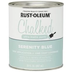 RUST-OLEUM Chalked Ultra Matte Paint, 285139, Serenity Blue, 30 OZ