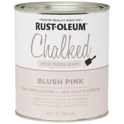 RUST-OLEUM Chalked Ultra Matte Paint, 285142, Blush Pink, 30 OZ