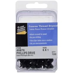 Hillman Coarse Thread Drywall Screws, 40870, #6 x 1 IN 7 Hillman Coarse Thread Drywall Screws, 40870, #6 x 1 IN -Home Improvement Sales Store sftp a s assets20201209000000250