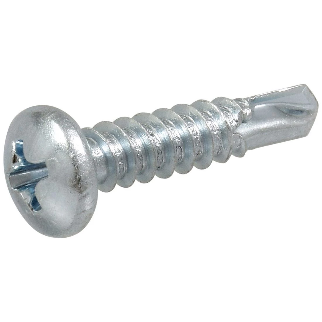 Hillman Zinc Pan Head Phillips Self Drilling Screws, 50-Pack, 41518, #10 x 1 IN 3 Hillman Zinc Pan Head Phillips Self Drilling Screws, 50-Pack, 41518, #10 x 1 IN