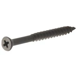 Hillman Phosphate Trim Screws, Phillips Drive, 25-Pack, 41596, #6 x 2-1/4 IN