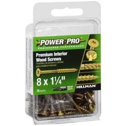 Power Pro Premium Interior Wood Screws, Star Drive, 75-Pack, 42467, #8 x 1-1/4 IN 9 Power Pro Premium Interior Wood Screws, Star Drive, 75-Pack, 42467, #8 x 1-1/4 IN -Home Improvement Sales Store sftp a s assets20201209000000464