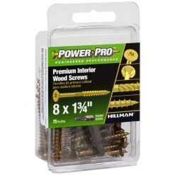 Power Pro Premium Interior Wood Screws, Star Drive, 75-Pack, 42469, #8 x 1-3/4 IN 9 Power Pro Premium Interior Wood Screws, Star Drive, 75-Pack, 42469, #8 x 1-3/4 IN -Home Improvement Sales Store sftp a s assets20201209000000471