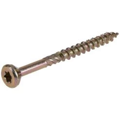 Power Pro Premium Interior Wood Screws, Star Drive, 50-Pack, 42470, #8 x 2 IN
