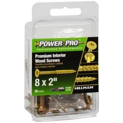 Power Pro Premium Interior Wood Screws, Star Drive, 50-Pack, 42470, #8 x 2 IN -Home Improvement Sales Store sftp a s assets20201209000000478
