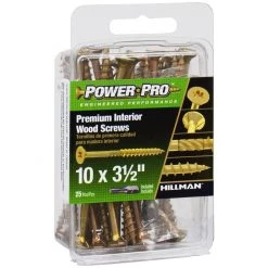 Power Pro Premium Interior Wood Screws, Star Drive, 25-Pack, 42475, #10 x 3-1/2 IN -Home Improvement Sales Store sftp a s assets20201209000000499
