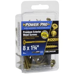 Power Pro Premium Exterior Wood Screws, Star Drive, 75-Pack, 42478, #8 x 1-3/4 IN -Home Improvement Sales Store sftp a s assets20201209000000511