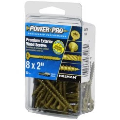 Power Pro Premium Exterior Wood Screws, Star Drive, 50-Pack, 42479, #8 x 2 IN -Home Improvement Sales Store sftp a s assets20201209000000517