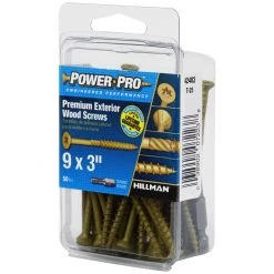Power Pro Premium Exterior Wood Screws, Star Drive, 50-Pack, 42482, #9 x 3 IN -Home Improvement Sales Store sftp a s assets20201209000000527
