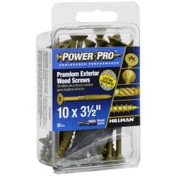 Power Pro Premium Exterior Wood Screws, Star Drive, 25-Pack, 42485, #10 x 3-1/2 IN -Home Improvement Sales Store sftp a s assets20201209000000531