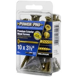 Power Pro Premium Exterior Wood Screws, Star Drive, 25-Pack, 42485, #10 x 3-1/2 IN -Home Improvement Sales Store sftp a s assets20201209000000532