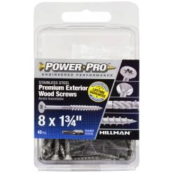 Power Pro Premium 305 Stainless Steel Wood Screws, Star Drive, 40-Pack, 42488, #8 x 1-3/4 IN -Home Improvement Sales Store sftp a s assets20201209000000540