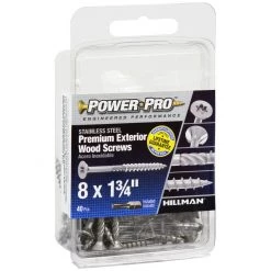 Power Pro Premium 305 Stainless Steel Wood Screws, Star Drive, 40-Pack, 42488, #8 x 1-3/4 IN -Home Improvement Sales Store sftp a s assets20201209000000541