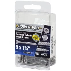 Power Pro Premium 305 Stainless Steel Wood Screws, Star Drive, 40-Pack, 42488, #8 x 1-3/4 IN -Home Improvement Sales Store sftp a s assets20201209000000542