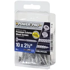 Power Pro Premium 305 Stainless Steel Wood Screws, Star Drive, 30-Pack, 42498, #10 x 2-1/2 IN -Home Improvement Sales Store sftp a s assets20201209000000547
