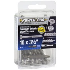 Power Pro Premium 305 Stainless Steel Wood Screws, Star Drive, 20-Pack, 42500, #10 x 3-1/2 IN -Home Improvement Sales Store sftp a s assets20201209000000551