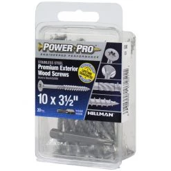 Power Pro Premium 305 Stainless Steel Wood Screws, Star Drive, 20-Pack, 42500, #10 x 3-1/2 IN -Home Improvement Sales Store sftp a s assets20201209000000552