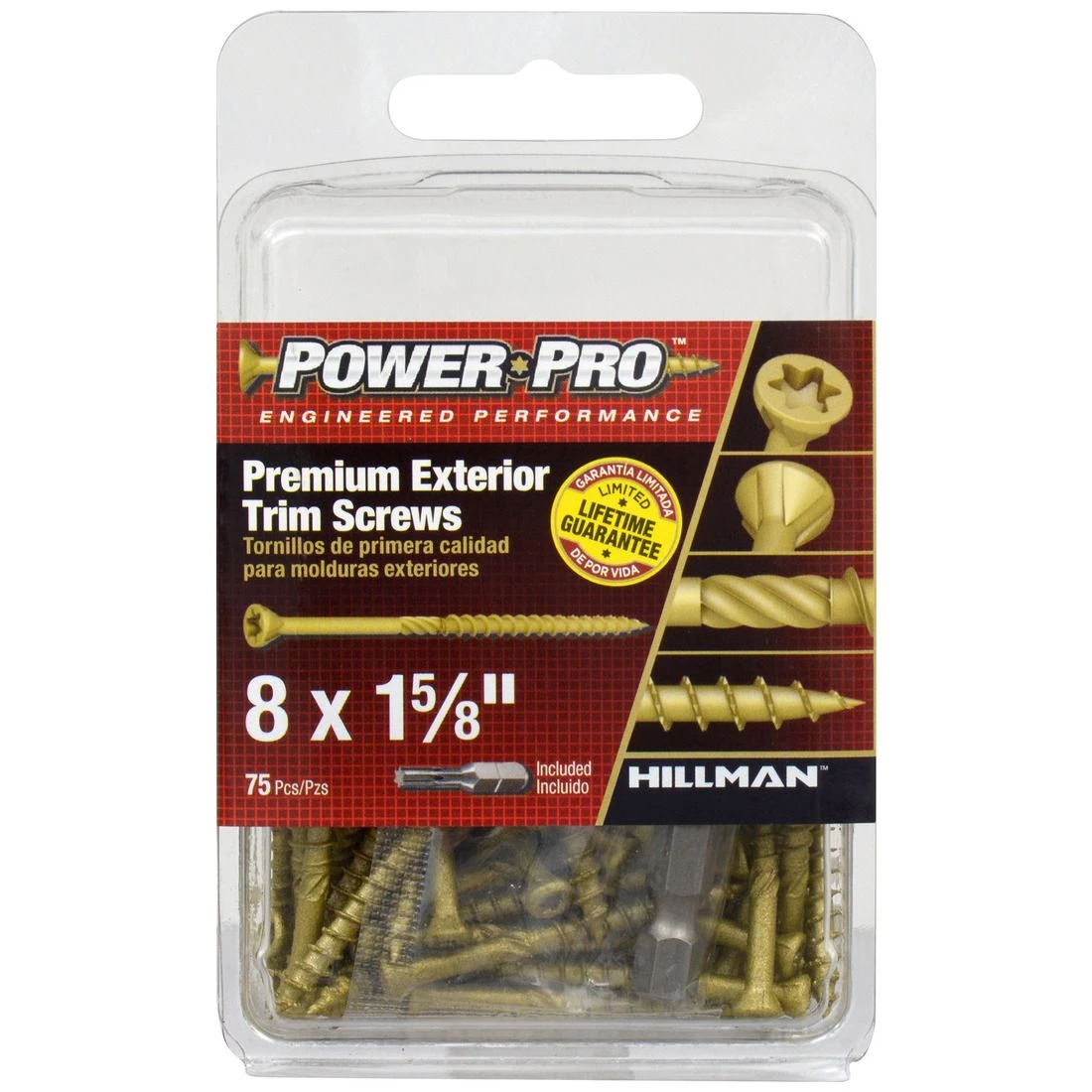 Power Pro Premium Exterior Trim Screws, Star Drive, 75-Pack, 42501, #8 x 1-5/8 IN 5 Power Pro Premium Exterior Trim Screws, Star Drive, 75-Pack, 42501, #8 x 1-5/8 IN - Image 3