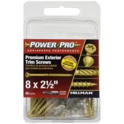 Power Pro Premium Exterior Trim Screws, Star Drive, 50-Pack, 42503, #8 x 2-1/2 IN 9 Power Pro Premium Exterior Trim Screws, Star Drive, 50-Pack, 42503, #8 x 2-1/2 IN -Home Improvement Sales Store sftp a s assets20201209000000560