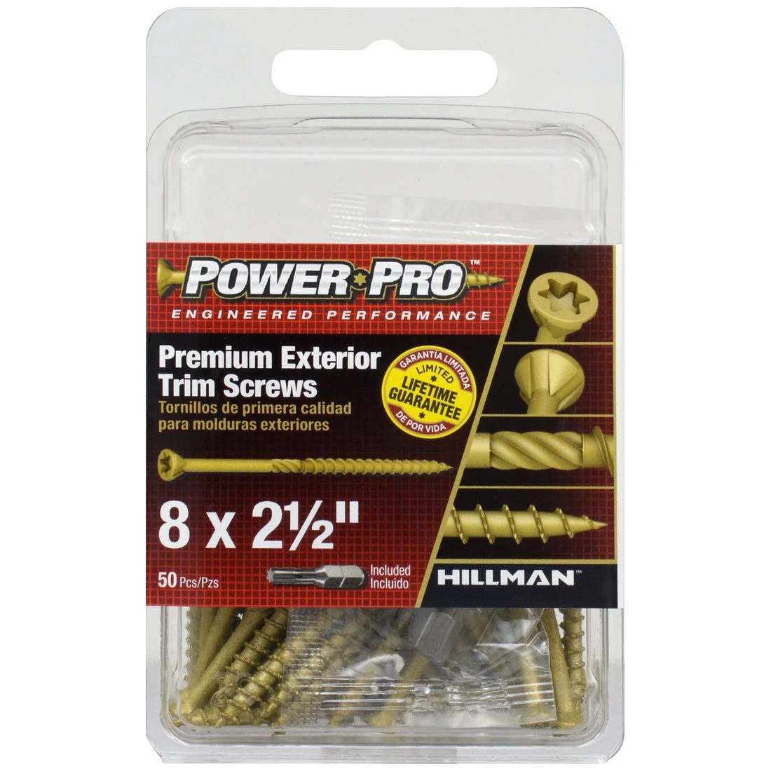 Power Pro Premium Exterior Trim Screws, Star Drive, 50-Pack, 42503, #8 x 2-1/2 IN 5 Power Pro Premium Exterior Trim Screws, Star Drive, 50-Pack, 42503, #8 x 2-1/2 IN - Image 3