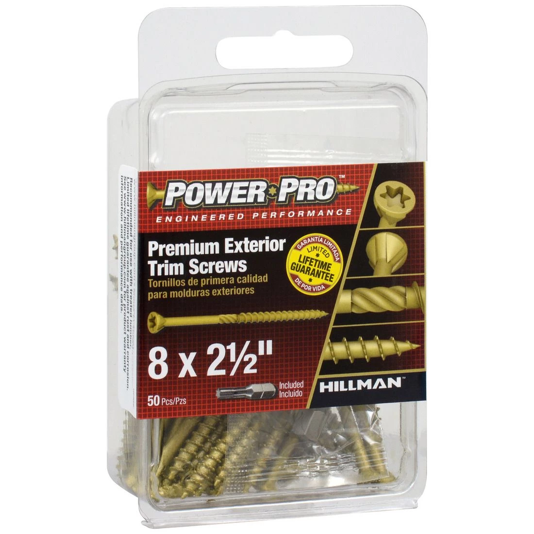 Power Pro Premium Exterior Trim Screws, Star Drive, 50-Pack, 42503, #8 x 2-1/2 IN 6 Power Pro Premium Exterior Trim Screws, Star Drive, 50-Pack, 42503, #8 x 2-1/2 IN - Image 4
