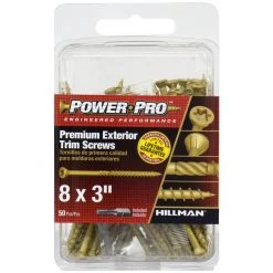 Power Pro Premium Exterior Trim Screws, Star Drive, 50-Pack, 42504, #8 x 3 IN 9 Power Pro Premium Exterior Trim Screws, Star Drive, 50-Pack, 42504, #8 x 3 IN -Home Improvement Sales Store sftp a s assets20201209000000565