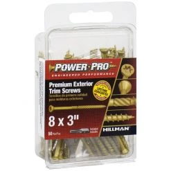 Power Pro Premium Exterior Trim Screws, Star Drive, 50-Pack, 42504, #8 x 3 IN 10 Power Pro Premium Exterior Trim Screws, Star Drive, 50-Pack, 42504, #8 x 3 IN -Home Improvement Sales Store sftp a s assets20201209000000566