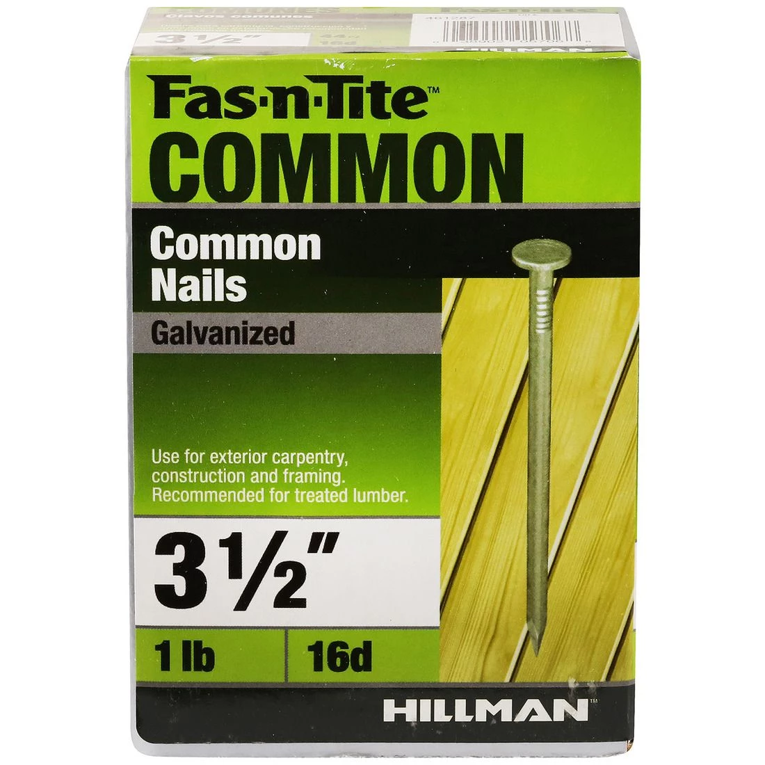 Fas-N-Tite 16D 1 LB Box Hot-Dipped Galvanized Common Nails, 461287, 3-1/2 IN 5 Fas-N-Tite 16D 1 LB Box Hot-Dipped Galvanized Common Nails, 461287, 3-1/2 IN - Image 3