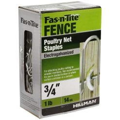 Fas-N-Tite 14 Gauge 1 LB Box Electro-Galvanized Poultry Net Staples, 461296, 3/4 IN -Home Improvement Sales Store sftp a s assets20201209000000632