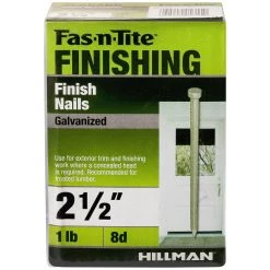 Fas-N-Tite 8D 1 LB Box Hot-Dipped Galvanized Finishing Nails, 461306, 2-1/2 IN -Home Improvement Sales Store sftp a s assets20201209000000665