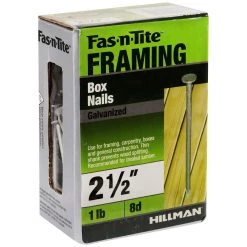 Fas-N-Tite 1LB BOX NAIL HD GALV 2-1/2 8D, 461319 -Home Improvement Sales Store sftp a s assets20201209000000698