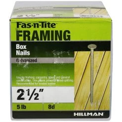 Fas-N-Tite 5LB BOX NAIL HD GALV 2-1/2 8D, 461320 8 Fas-N-Tite 5LB BOX NAIL HD GALV 2-1/2 8D, 461320 -Home Improvement Sales Store sftp a s assets20201209000000705