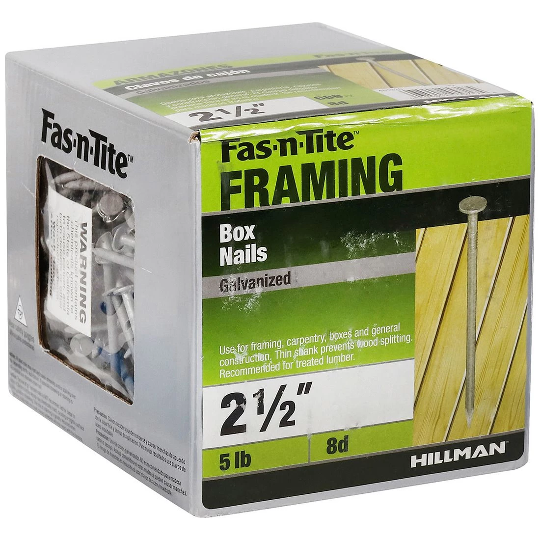 Fas-N-Tite 5LB BOX NAIL HD GALV 2-1/2 8D, 461320 6 Fas-N-Tite 5LB BOX NAIL HD GALV 2-1/2 8D, 461320 - Image 4