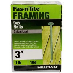 Fas-N-Tite 1 LB Box Nail Galvanized 3 IN 10D, 461322 -Home Improvement Sales Store sftp a s assets20201209000000714
