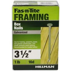 Fas-N-Tite 1LB BOX NAIL HD GALV 3-1/2 16D, 461326 -Home Improvement Sales Store sftp a s assets20201209000000727