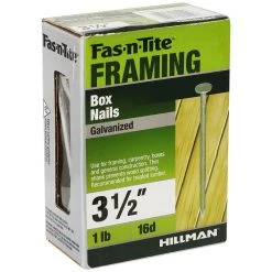 Fas-N-Tite 1LB BOX NAIL HD GALV 3-1/2 16D, 461326 -Home Improvement Sales Store sftp a s assets20201209000000729