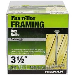 Fas-N-Tite 5LB BOX NAIL HD GALV 3-1/2 16D, 461327 8 Fas-N-Tite 5LB BOX NAIL HD GALV 3-1/2 16D, 461327 -Home Improvement Sales Store sftp a s assets20201209000000736