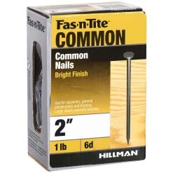 Fas-N-Tite 6D 1 LB Box Bright Common Nails, 461355, 2 IN -Home Improvement Sales Store sftp a s assets20201209000000768